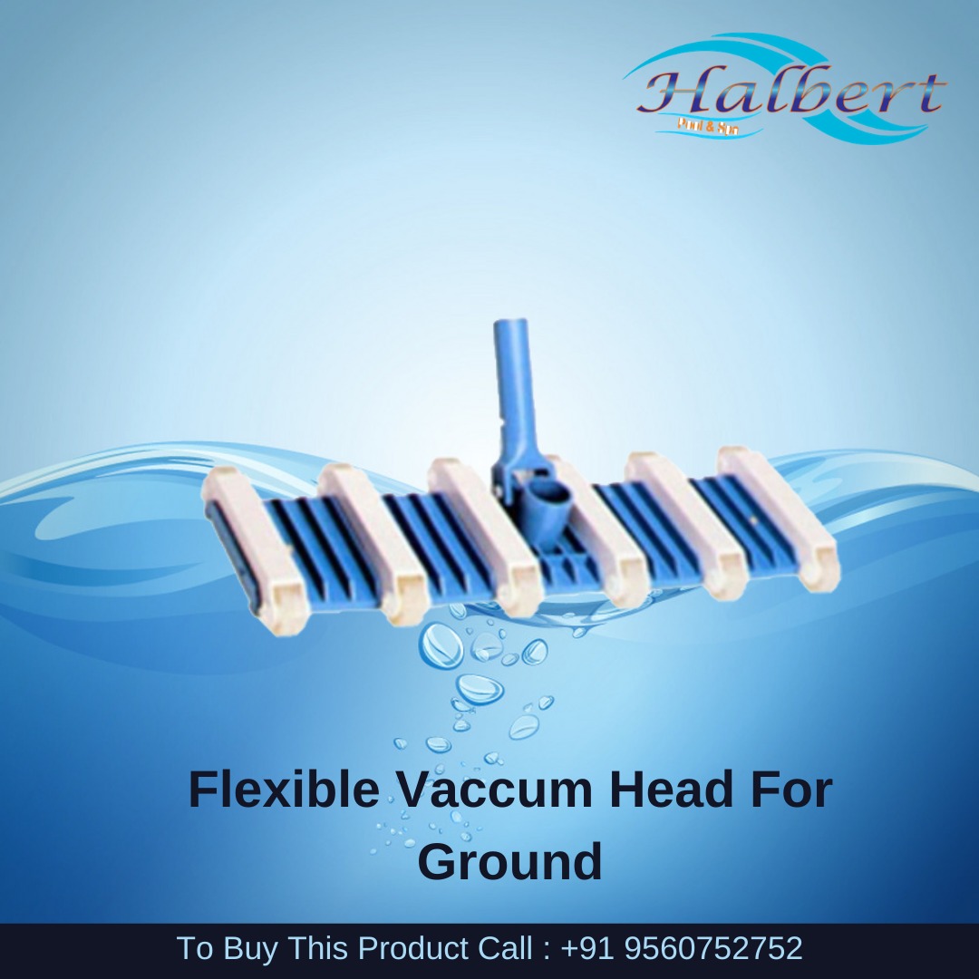 Flexible Vacuum Head for in Ground Pools with 12 Wheels