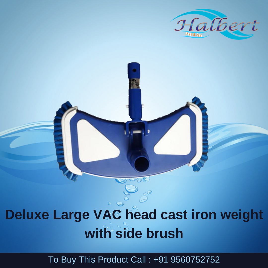 Deluxe Large VAC head cast iron weight with side brush