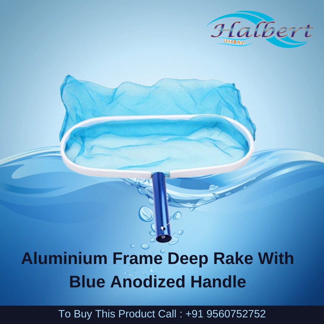 Aluminium Frame Deep Rake with Blue Anodized Handle